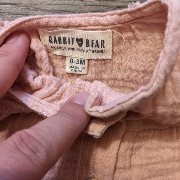 Rabbit + Bear organic cotton 3 piece outfit - Picture 2 of 3